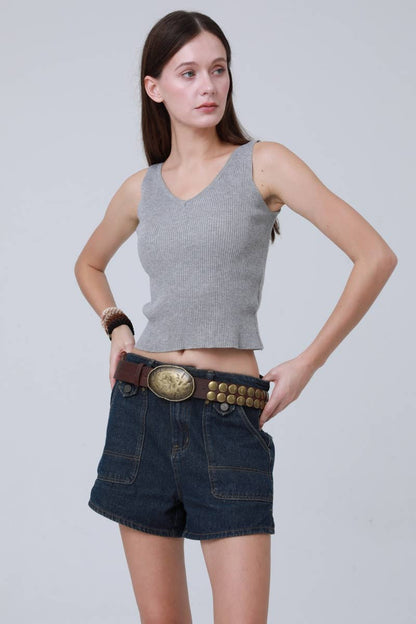 Statement Wide Belt – Oval Buckle with Decorative Studs
