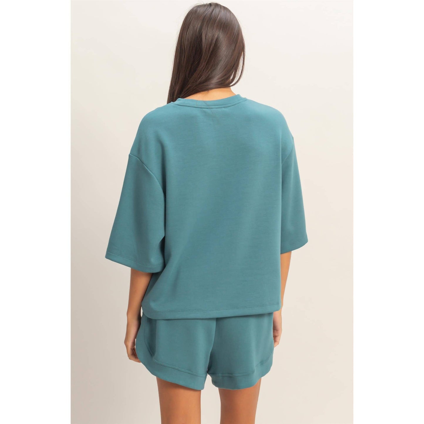 Scuba Short Sleeve Boxy Top