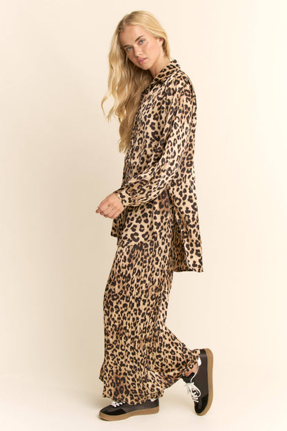 FREE SPIRIT DREAMER Series: LONG-SLEEVEM BLOUSE WIDE LEG PLEATED PANTS