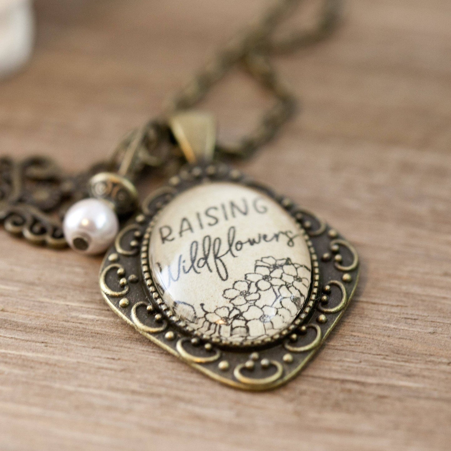 Raising Wildflowers Necklace: Montana Boho Western Spirit Jewelry