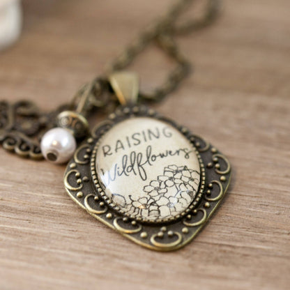 Raising Wildflowers Necklace: Montana Boho Western Spirit Jewelry