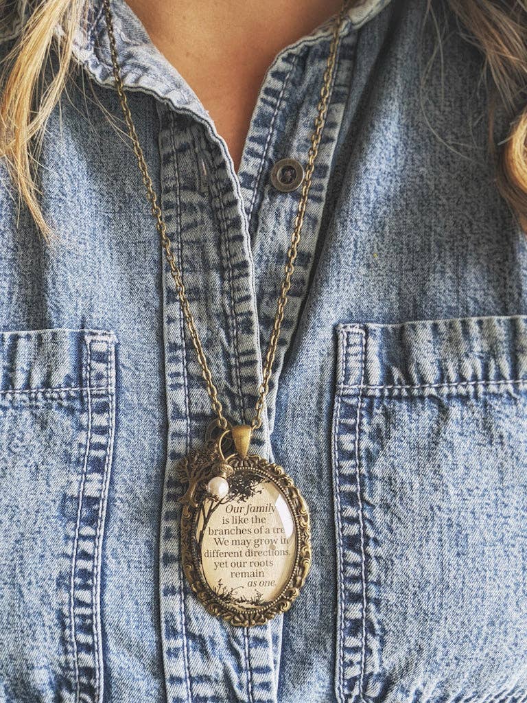 Our family is like the branches of a tree necklace