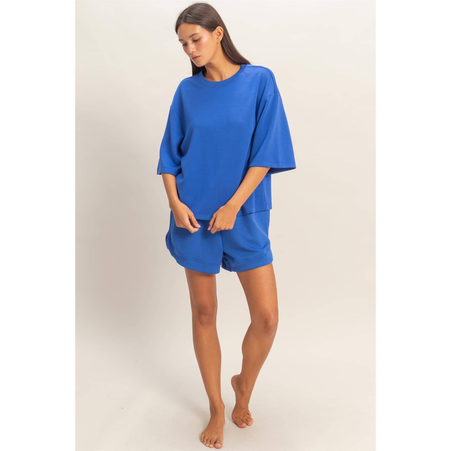Scuba Short Sleeve Boxy Top
