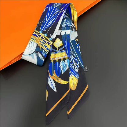 MULTI PATTERN SKINNY SCARF, Twilly