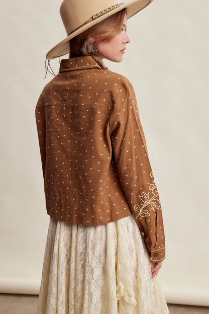 Embroidered Western Cotton Shirt