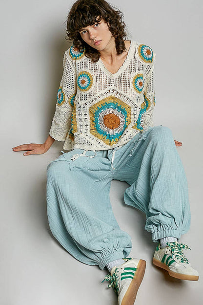 Granny Circle Motif Scalloped Edge Crochet Top: FREE SPIRIT DREAMER Series: Boho &amp; Free-People loving styles.&nbsp;