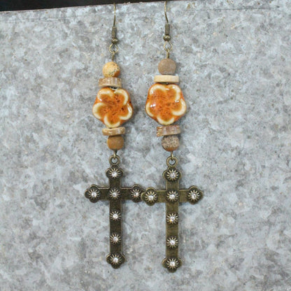 God Is Good All The Time Dangle Earrings: FREE SPIRIT DREAMER Series: Boho & Free-People loving styles.