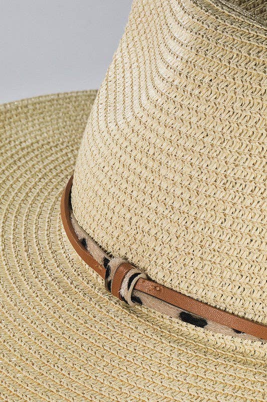 Panama Hat with Double Trim: Montana Boho Western Spirit Accessories