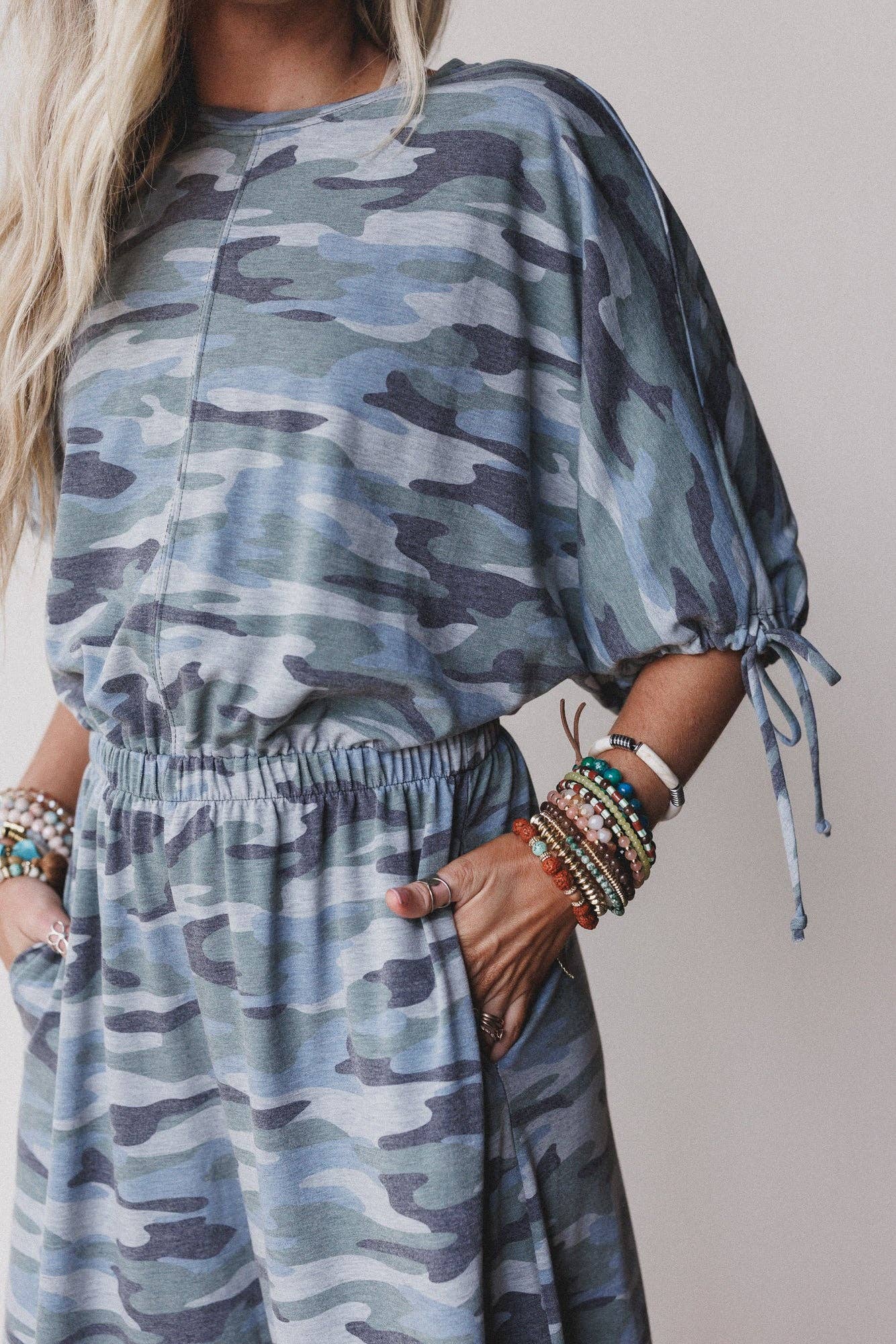 Casual Wanderer Series:Carolina Comfy Wide Leg Jumpsuit - Camo