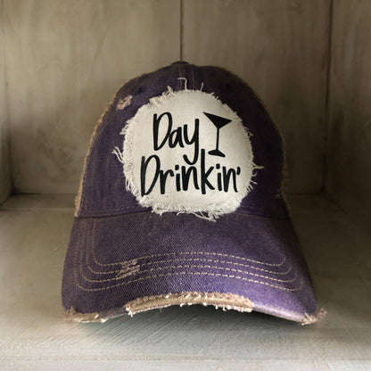 Yellowstone Trucker Hat Series: Day Drinkin Ball Cap, Distressed Hat, Weathered Hat