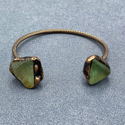 Rocky Mountain Spirit Jewelry: Vintage Natural Stone Retro Adjustable Cuff Bangle - CS