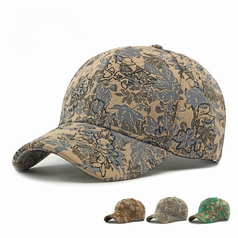 Art Abstract Floral Print Baseball Cap