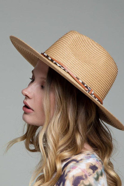 Panama Hat with Double Trim: Montana Boho Western Spirit Accessories