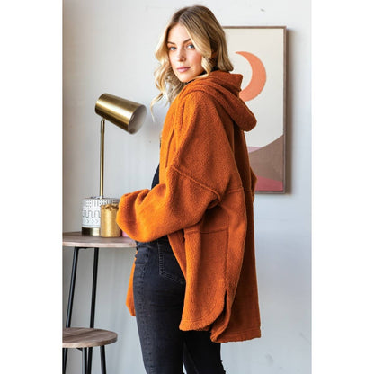 Lightweight Fleece Hooded Jacket
