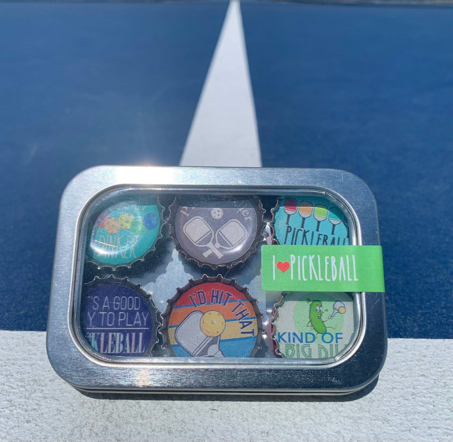 Pickleball Magnets - Spring decor. Handmade & Eco-friendly