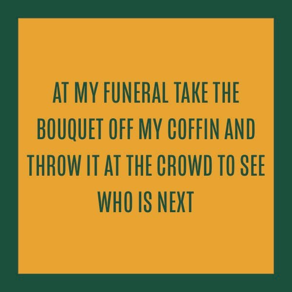 Throw My Coffin Bouquet - Coaster