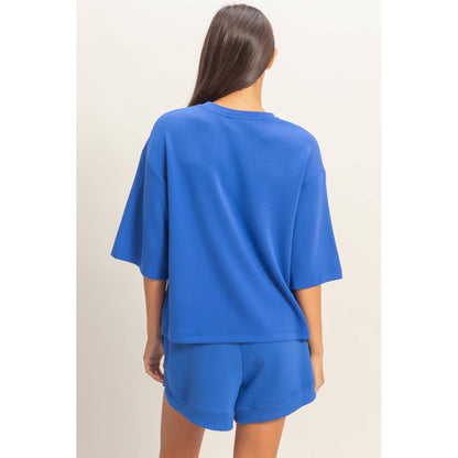 Scuba Short Sleeve Boxy Top