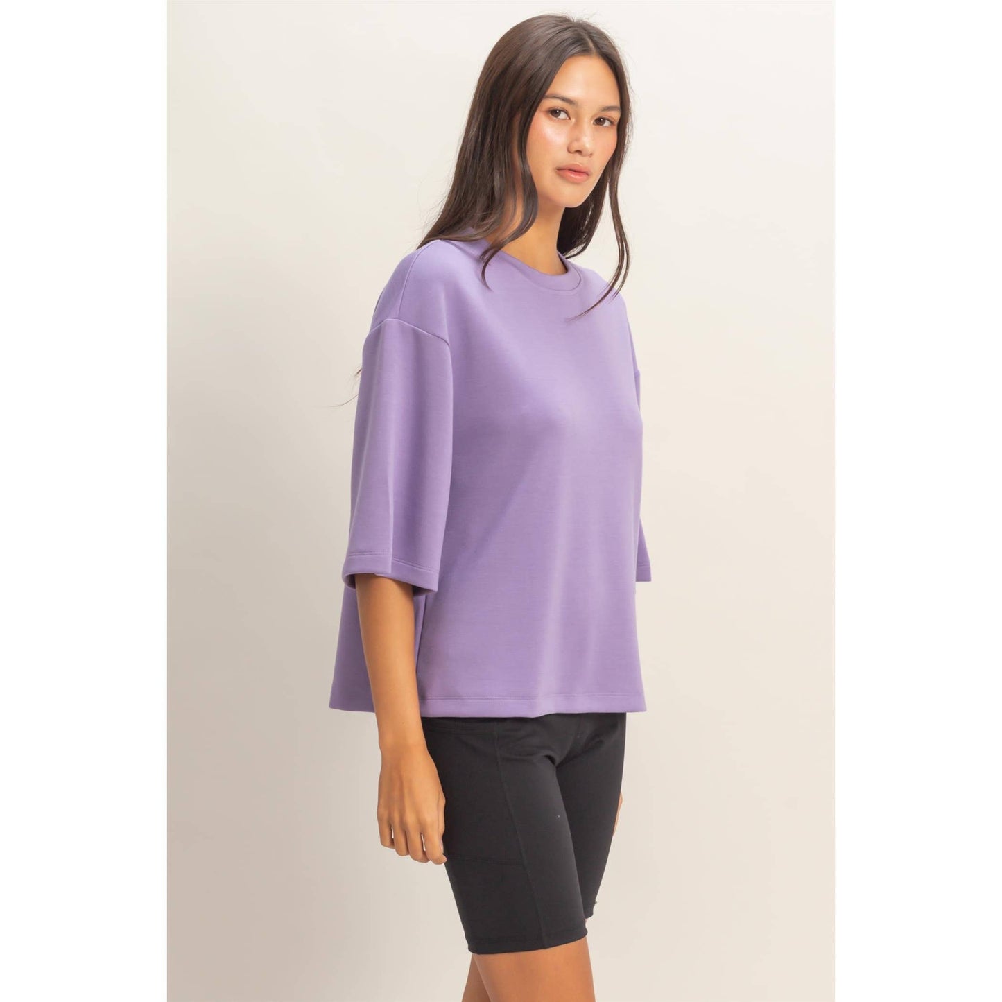 Scuba Short Sleeve Boxy Top