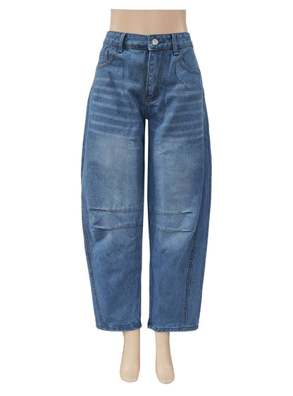 Relaxed Fit Barrel Jeans: Montana Boho Western Spirit Fashion: