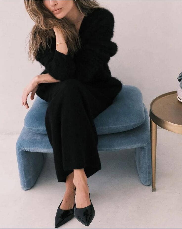 Be A Show Stopper: Cozy Faux Mink Knit Cardigan Loose Fit Soft Sweater