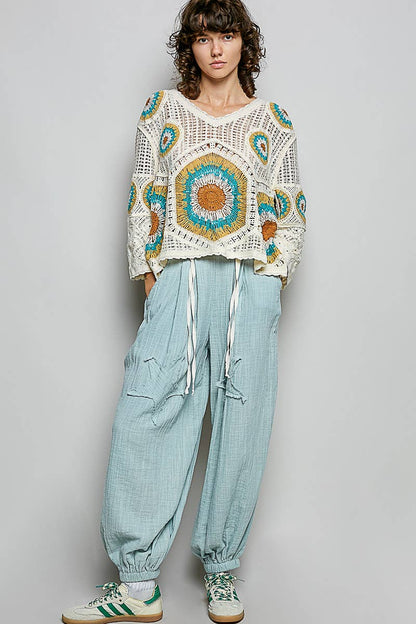 Granny Circle Motif Scalloped Edge Crochet Top: FREE SPIRIT DREAMER Series: Boho &amp; Free-People loving styles.&nbsp;