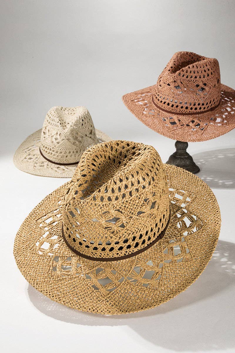 Open-Weave Panama Hat: Montana Boho Western Spirit Accessories