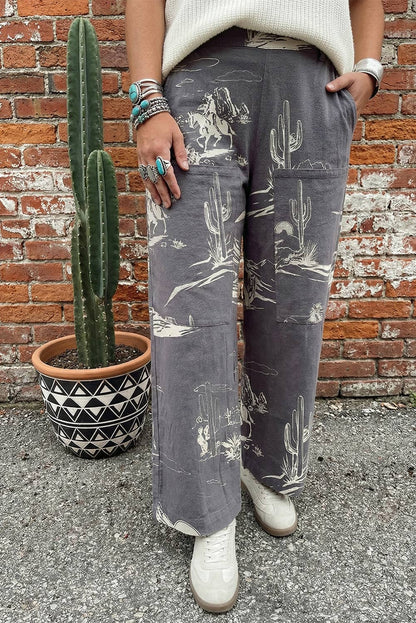 Montana Boho Western Spirit Fashion: Riding Vintage Printed Shift Jeans