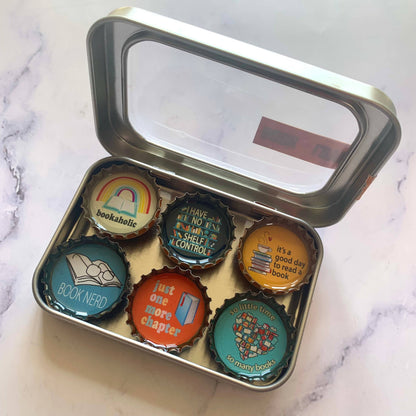 Book Lover Magnets - Handmade & Eco-friendly