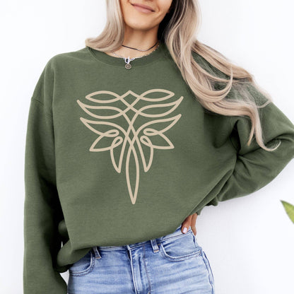 Montana Western Vibe: Boot Stitch Sweatshirt (Gray)