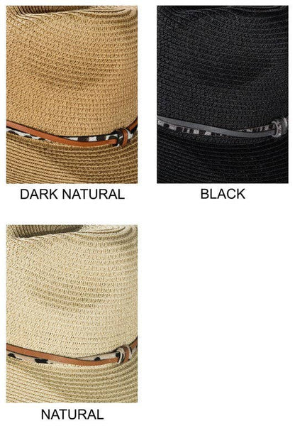 Panama Hat with Double Trim: Montana Boho Western Spirit Accessories