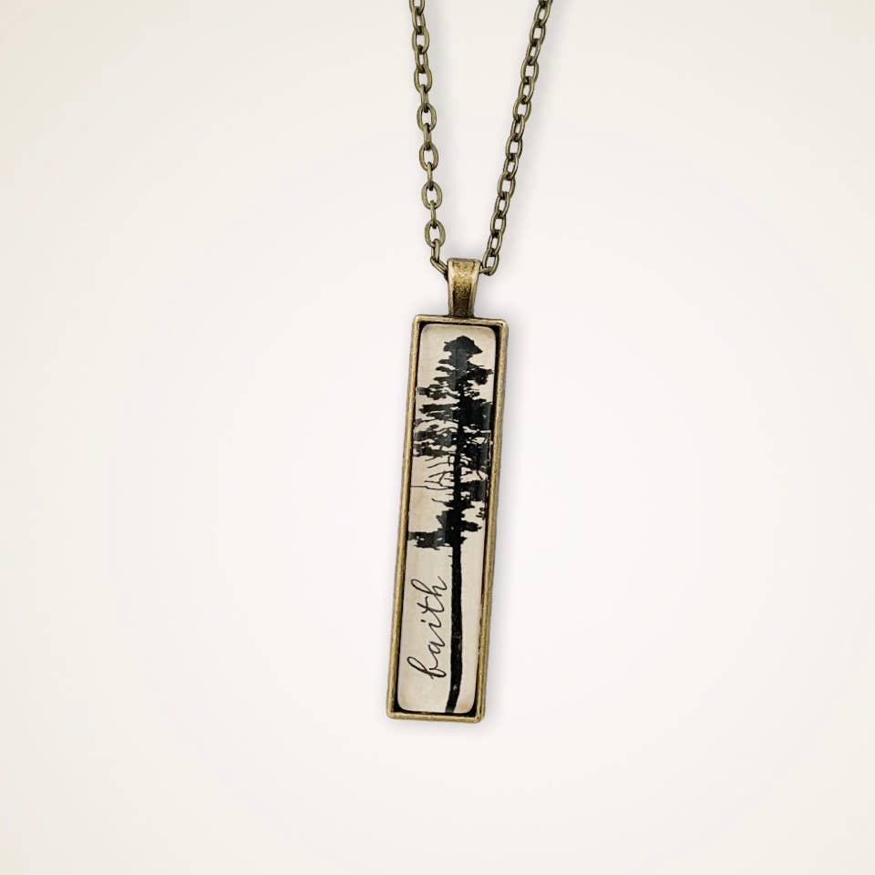 Faith Tree necklace Inspirational Jewelry for Christians—Montana Boho Western Spirit Jewelry: