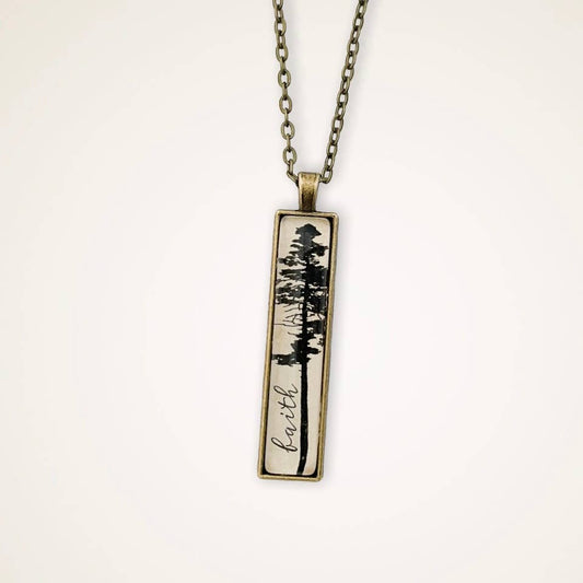 Faith Tree necklace Inspirational Jewelry for Christians—Montana Boho Western Spirit Jewelry: