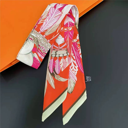 MULTI PATTERN SKINNY SCARF, Twilly