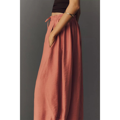 Flowy & Comfee: Lace Patchwork Wide-Leg Pants