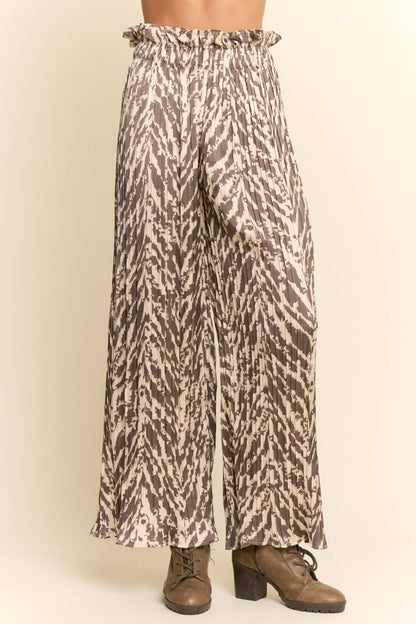 FREE SPIRIT DREAMER Series: LONG-SLEEVEM BLOUSE WIDE LEG PLEATED PANTS