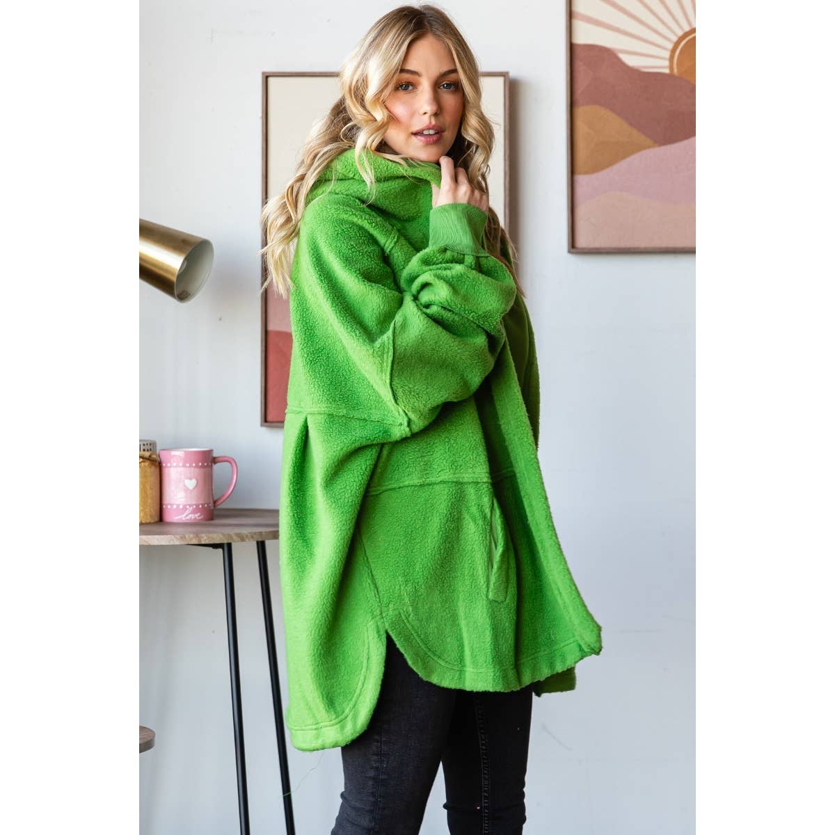 Lightweight Fleece Hooded Jacket