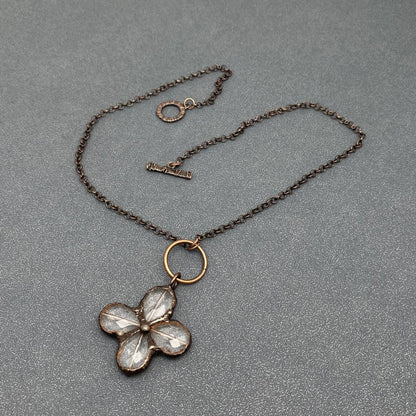Rocky Mountain Spirit Jewelry: Four-leaf Clover Shape Crystal Necklace