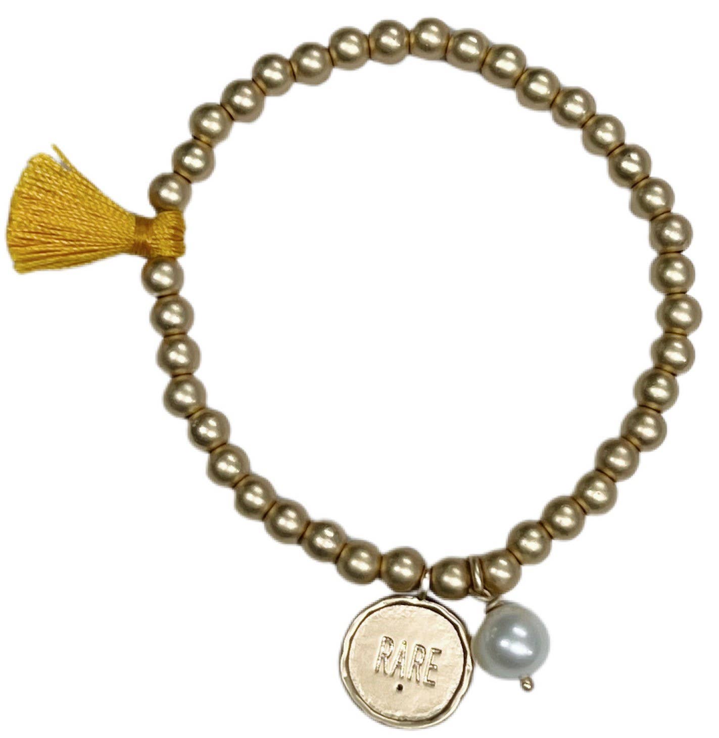 La Déesse Collection "Zaria" Brass Stretch Bracelet