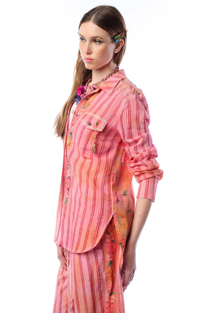 "The Birth of Venus” Shirt | Floral Button Down: FREE SPIRIT DREAMER Series: Boho & Free-People loving styles.