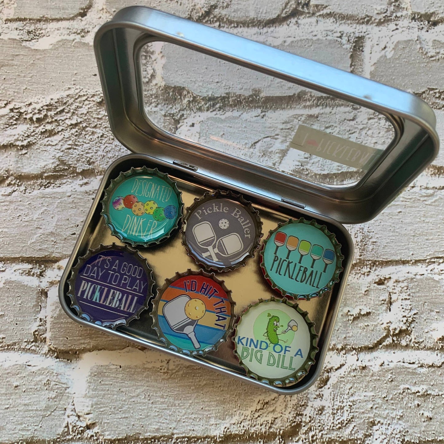 Pickleball Magnets - Spring decor. Handmade & Eco-friendly