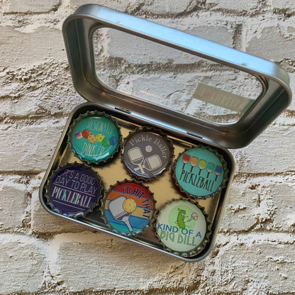 Pickleball Magnets - Spring decor. Handmade & Eco-friendly