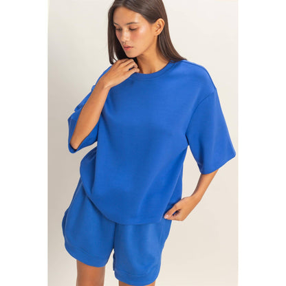Scuba Short Sleeve Boxy Top