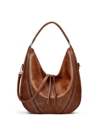 Hobo Bag—Pockets  2 Pcs Zipper Handbags