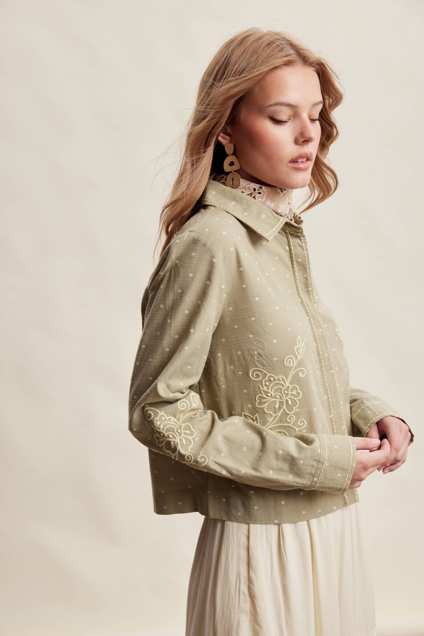 Embroidered Western Cotton Shirt