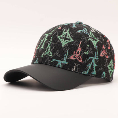 Color block Geo Pattern Baseball Cap: Montana Boho Western Spirit Fashion: