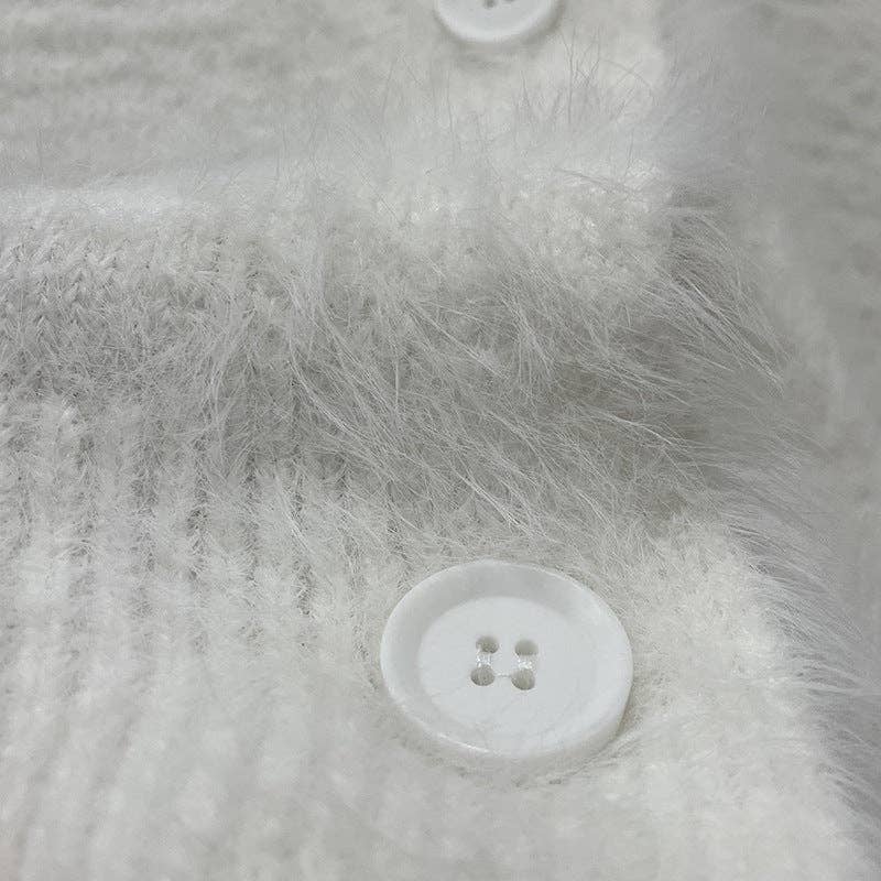 FREE SPIRIT DREAMER Series: Faux Mink Knit Oversized Cardigan Soft Cozy Sweater