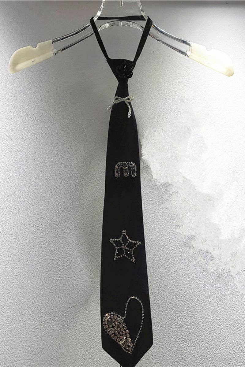 Be A Show-Stopper—Simply IRRESISTIBLE: Embellished Fringe Statement Tie