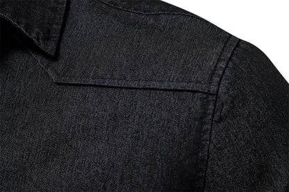 Boyfriend Western vintage relaxed fit denim shirt