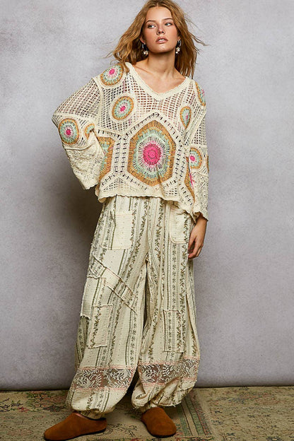 Granny Circle Motif Scalloped Edge Crochet Top: FREE SPIRIT DREAMER Series: Boho &amp; Free-People loving styles.&nbsp;