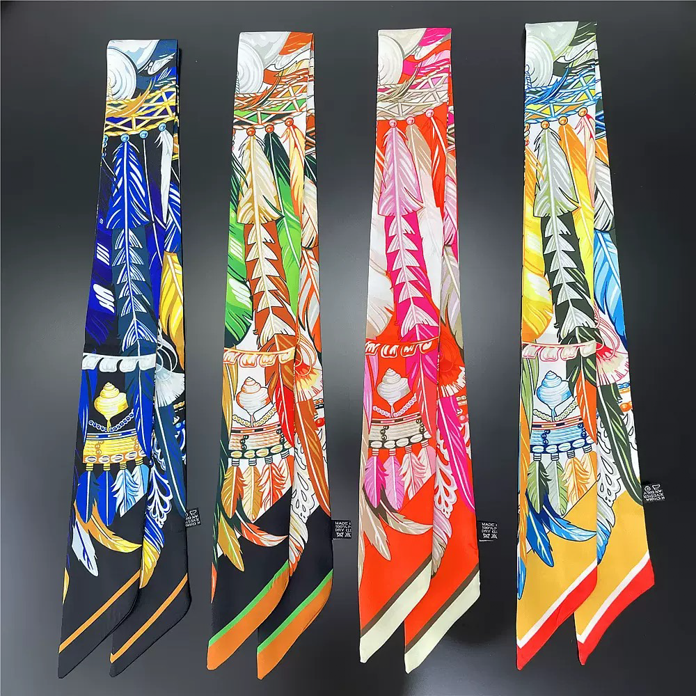MULTI PATTERN SKINNY SCARF, Twilly